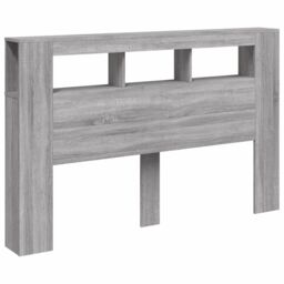 Berkfield Home LED Headboard Grey Sonoma 160x18.5x103.5 cm Engineered Wood - thumbnail 5