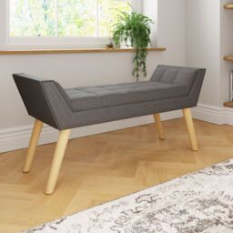 GFW Milan Ottoman Storage Bench in Dark Grey - thumbnail 3