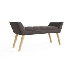 GFW Milan Ottoman Storage Bench in Dark Grey - thumbnail 4