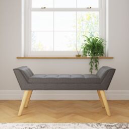 GFW Milan Ottoman Storage Bench in Dark Grey - thumbnail 2