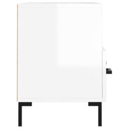 Berkfield Home TV Cabinet High Gloss White 80x36x50 cm Engineered Wood - Size: 80 x 36 x 50 cm - thumbnail 7