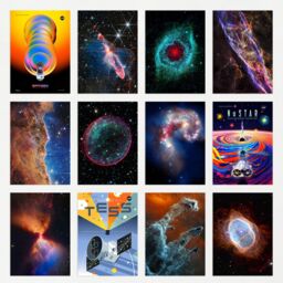 Artery8 Wall Art Print Set Pack of 50 James Webb Hubble Nasa Galaxies Star Clusters Universe Outer Space Collage Kit Postcards Bedroom A6 Set Pack - thumbnail 6