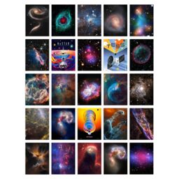 Artery8 Wall Art Print Set Pack of 50 James Webb Hubble Nasa Galaxies Star Clusters Universe Outer Space Collage Kit Postcards Bedroom A6 Set Pack - thumbnail 2