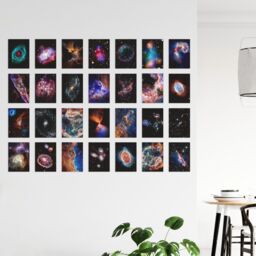 Artery8 Wall Art Print Set Pack of 50 James Webb Hubble Nasa Galaxies Star Clusters Universe Outer Space Collage Kit Postcards Bedroom A6 Set Pack - thumbnail 4