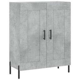 Berkfield Home Highboard Concrete Grey 69.5x34x180 cm Engineered Wood - thumbnail 7