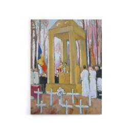 "Artery8 Maurice Denis Mass at the Tomb of Ernest Psichari Canvas Art Print - Size: W12"" x H16""" - thumbnail 1