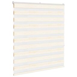 Berkfield Home Zebra Blind Marble Beige 130x150 cm Fabric Width 125.9 cm Polyester - thumbnail 3