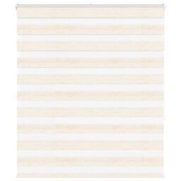 Berkfield Home Zebra Blind Marble Beige 130x150 cm Fabric Width 125.9 cm Polyester