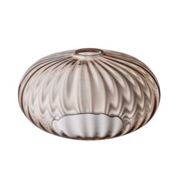 Industville Chelsea Textured Glass Round Pendant Light - 10 Inch in Light Brown - Size: 10 inches - thumbnail 3