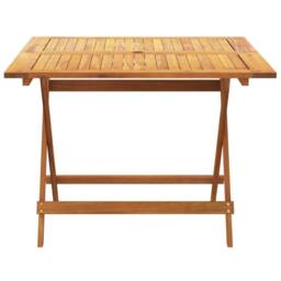 Berkfield Home 5 Piece Garden Dining Set Taupe Fabric & Solid Wood - thumbnail 6