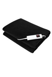 Ezysleep Super Soft Cosy Heated Fleece Throw Blanket With Adjustable Control in Black - thumbnail 3