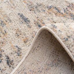 Kukoon Beige Pastel Blue Distressed Diamond Area Rug - Size: 60 cm x 240 cm - thumbnail 4