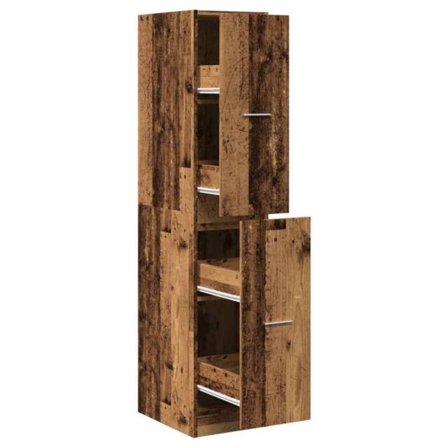 Berkfield Home Apothecary Cabinet Old Wood 30x41x144.5 cm Engineered Wood in Brown - image 1
