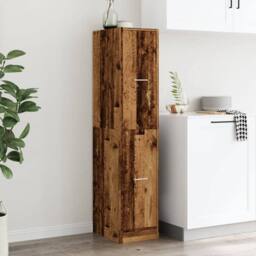 Berkfield Home Apothecary Cabinet Old Wood 30x41x144.5 cm Engineered Wood in Brown - thumbnail 4