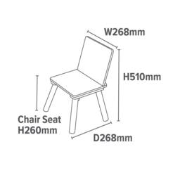 Liberty House Toys Kids White & Pinewood Chairs (pack of 2) - thumbnail 9
