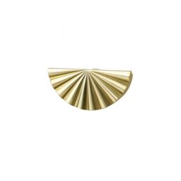 Melody Maison Metal Gold Scalloped Fan Drawer Handles - thumbnail 1