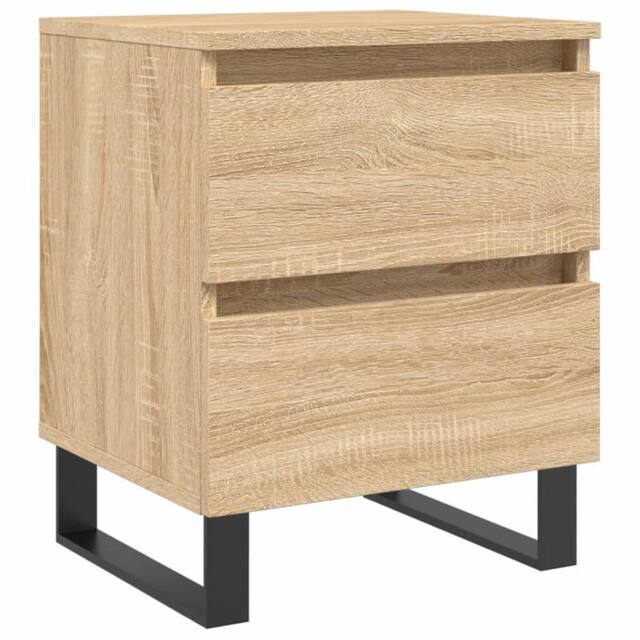 Berkfield Home Bedside Cabinet Sonoma Oak 40x35x50 cm Engineered Wood in Brown - Size: 40 x 35 x 50 cm - image 1