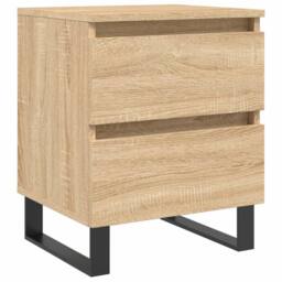 Berkfield Home Bedside Cabinet Sonoma Oak 40x35x50 cm Engineered Wood in Brown - Size: 40 x 35 x 50 cm - thumbnail 1