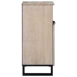 Berkfield Home Media Storage Cabinets & Racks with Shelf with Storage with Door White & Black - thumbnail 4