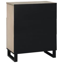 Berkfield Home Media Storage Cabinets & Racks with Shelf with Storage with Door White & Black - thumbnail 5
