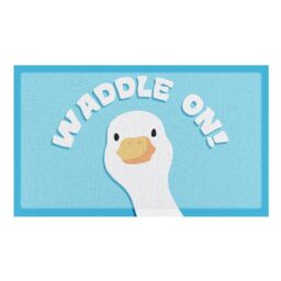 Artsy Mats Waddle On Goose Indoor & Outdoor Doormat - 70x40cm in Blue - Size: 40 cm x 70 cm - thumbnail 2