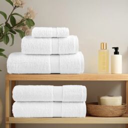 Berkfield Home Premium Hand Towels SOLUND 10pcs White 50x100cm 600gsm - thumbnail 3