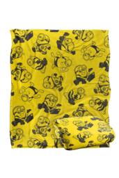 NBCU Minions Yellow Outline Pattern Super Soft Throw Blanket 152 X 127 Cm - Size: Large - thumbnail 2