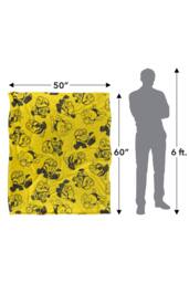 NBCU Minions Yellow Outline Pattern Super Soft Throw Blanket 152 X 127 Cm - Size: Large - thumbnail 3
