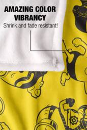 NBCU Minions Yellow Outline Pattern Super Soft Throw Blanket 152 X 127 Cm - Size: Large - thumbnail 5