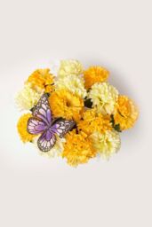 Homescapes Set of 2 Carnation Artificial Flowers Decoration in Grave Vases - thumbnail 6