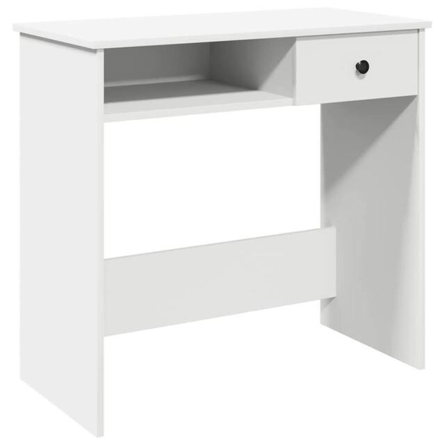 Berkfield Home Desk White 80x40x75 cm Engineered Wood - Size: 80 x 40 x 75 cm - image 1
