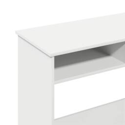 Berkfield Home Desk White 80x40x75 cm Engineered Wood - Size: 80 x 40 x 75 cm - thumbnail 9