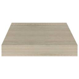 Berkfield Home Durable Floating Wall Shelf Oak 23x23.5x3.8 cm MDF in Light Sand - thumbnail 4