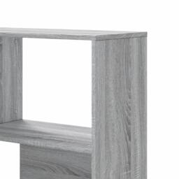 Berkfield Home Corner Bookcase 4-Tier Grey Sonoma 85x85x140 cm Engineered Wood - Size: 85 x 85 x 140 cm - thumbnail 8