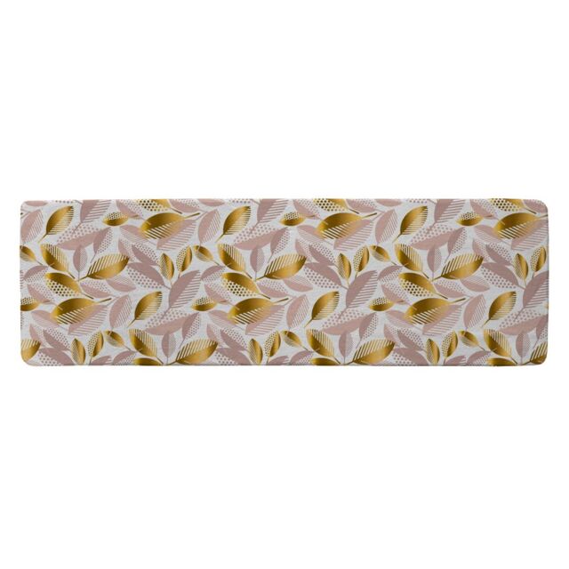 Benjamin Tate Design Pastel Rose & Gold Autumn Runner Rug in Natural - Size: 67 cm x 230 cm - image 1
