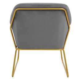 Orsina Durable & Versatile Grey Velvet Armchair, Easy Care Velvet Chairs, Indoor Dining with Velvet Dining Chair - thumbnail 4