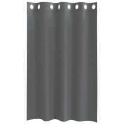 Berkfield Home Voile Curtains with Grommets 2 pcs Dark Grey 140x175 cm - thumbnail 4