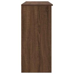 Berkfield Home Sideboard with Drawer Brown Oak 101x35x76 cm Engineered Wood - Size: 101 x 35 x 76 cm - thumbnail 7