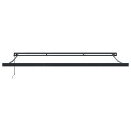 Berkfield Home Manual Retractable Awning with LED Orange & Brown 350x250 cm - thumbnail 7