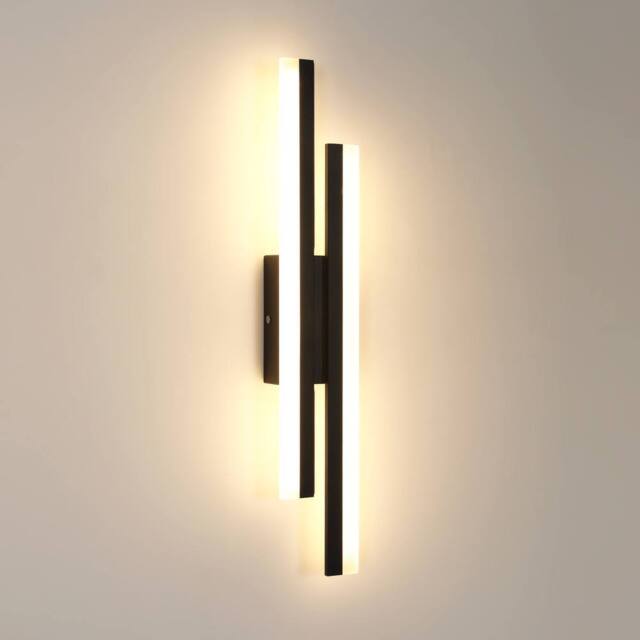 Pheashine Black 48cm Acrylic LED Wall Light 18W 3000K Warm White Modern - image 1