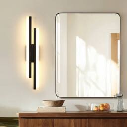 Pheashine Black 48cm Acrylic LED Wall Light 18W 3000K Warm White Modern - thumbnail 2