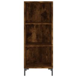 Berkfield Home Sideboard Smoked Oak 34.5x32.5x90 cm Engineered Wood in Brown - thumbnail 4