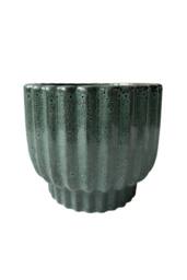 KDMD Hortus Olive Green Barcelos Pot 11cm H x 12cm Dia - thumbnail 2