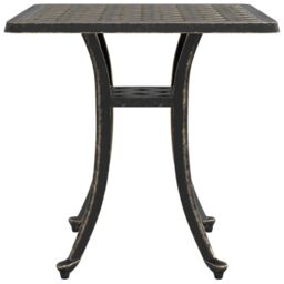 Berkfield Home Garden Table Bronze 53x53x53 cm Cast Aluminium in Brown - Size: 53 x 53 x 53 cm - thumbnail 6