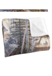 Wild Wings Silent Travelers 2 Silky Touch Super Soft Throw Blanket 152 X 127 cm in White - thumbnail 3