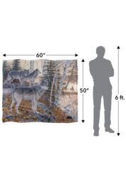 Wild Wings Silent Travelers 2 Silky Touch Super Soft Throw Blanket 152 X 127 cm in White - thumbnail 5