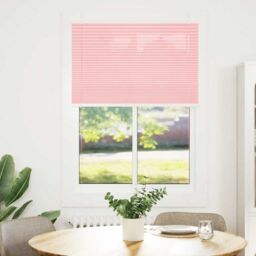 Berkfield Home Pleated Blind Pink 85x100 cm Fabric Width 84.4 cm Polyester - thumbnail 2
