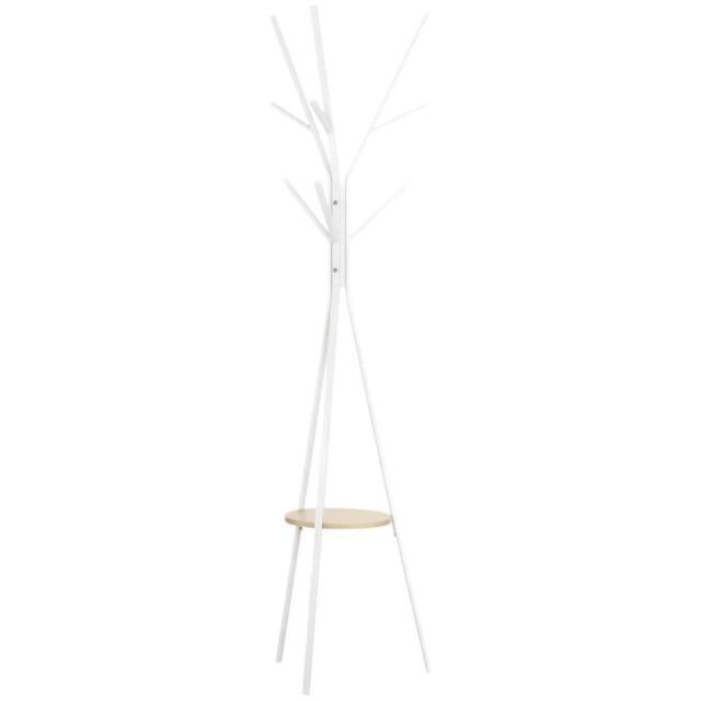 EONLION 180cm Free Standing Coat Rack Metal Shelf in White - Size: 100 cm - image 1
