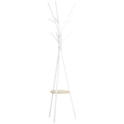 EONLION 180cm Free Standing Coat Rack Metal Shelf in White - Size: 100 cm - thumbnail 1