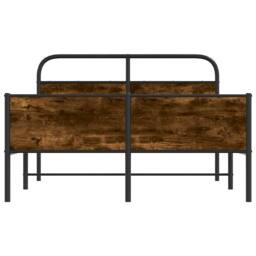 Berkfield Home Elegant Bed Frame without Mattress 120x200 cm Sonoma Oak Engineer in Brown - Size: Small Double - thumbnail 5